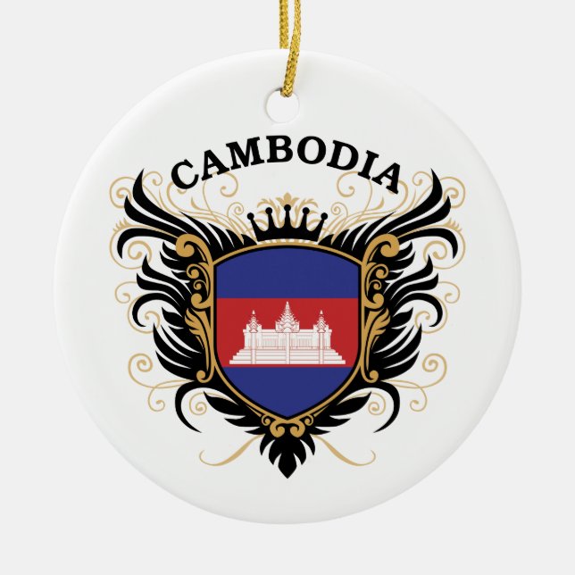 Cambodia Ceramic Ornament (Front)