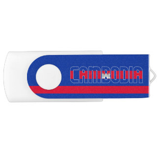 Cambodia Flag Adorable Patriotic Flash Drive