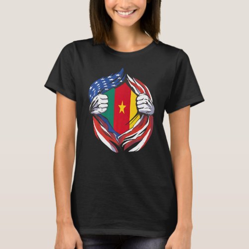 Cambodia Flag American Proud of My Cambodian Herit T_Shirt