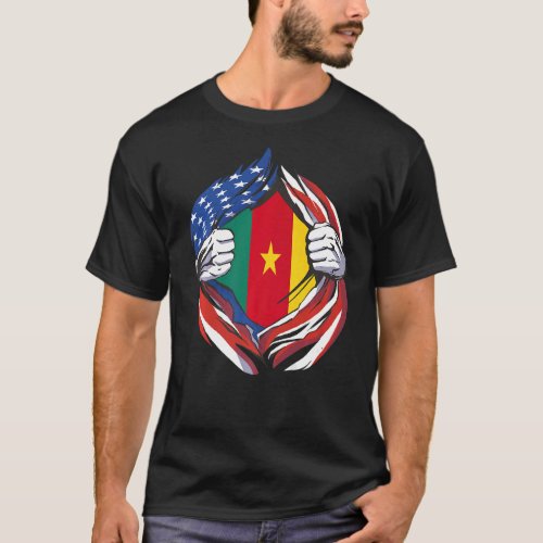 Cambodia Flag American Proud of My Cambodian Herit T_Shirt
