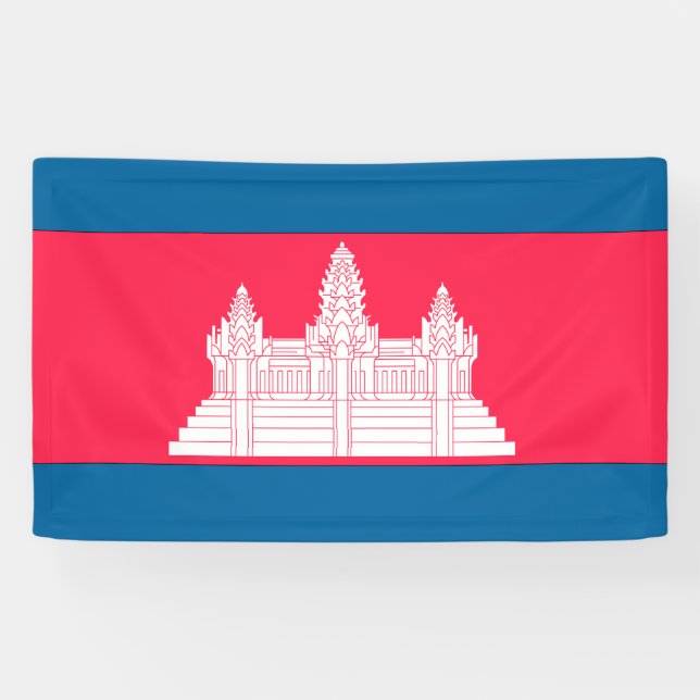 Cambodia Flag Banner (Horizontal)