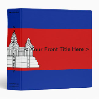 Cambodia Flag Binder