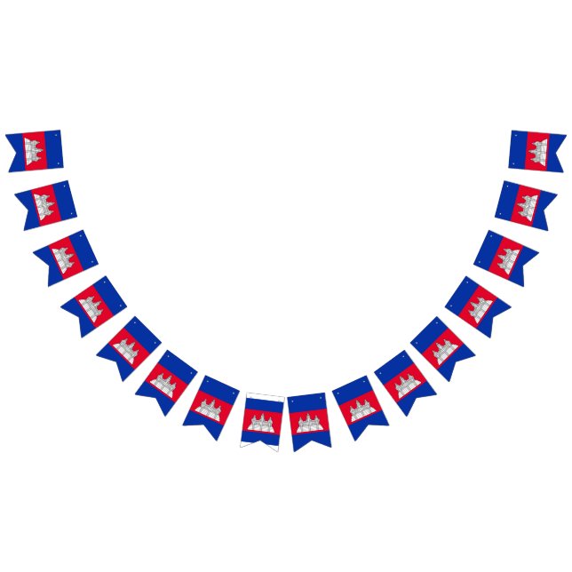 Cambodia flag bunting banner (All)