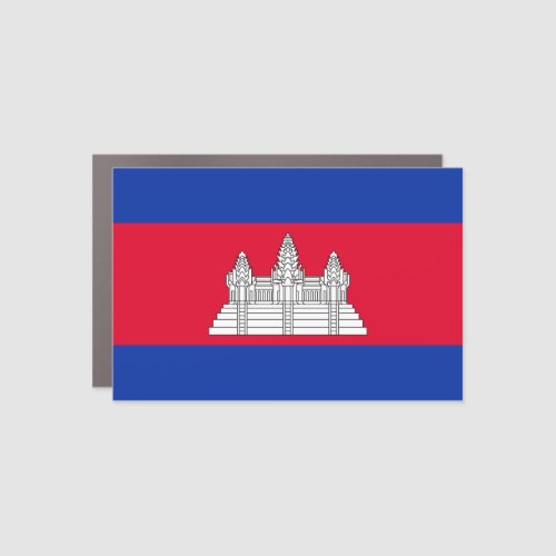 Cambodia Flag Car Magnet