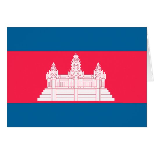 Cambodia Flag Cards (Front Horizontal)
