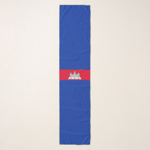 Cambodia flag Chiffon Scarf