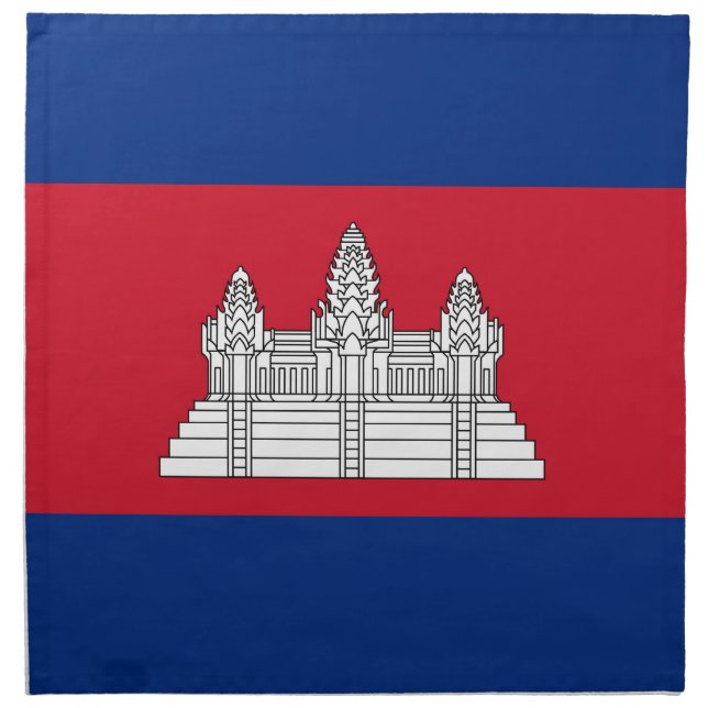 Cambodia flag cloth napkin (Front)