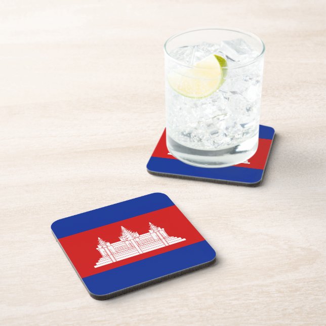 Cambodia Flag Coaster (Right Side)