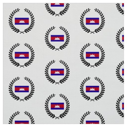 Cambodia Flag Fabric