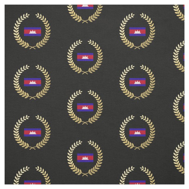 Cambodia Flag Fabric (Swatch)