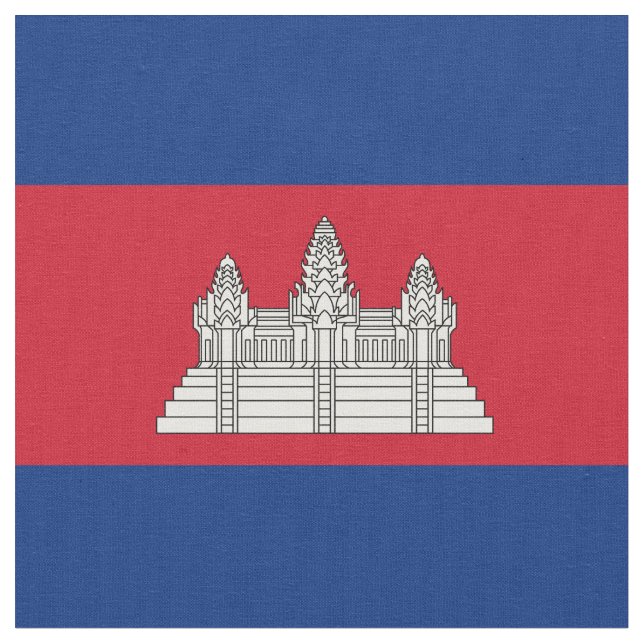 Cambodia flag fabric (Close Up)
