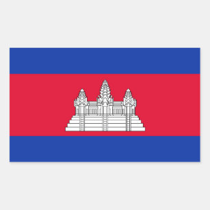 Cambodia Flag Flag Sticker
