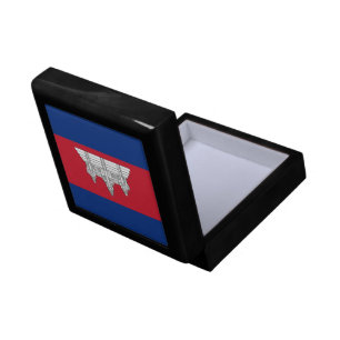 Cambodia flag gift box