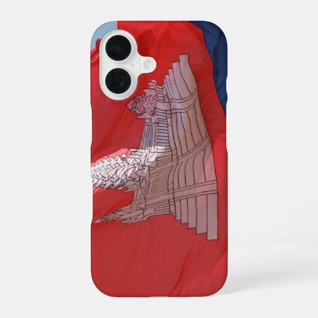 cambodia flag iphone case (Back)