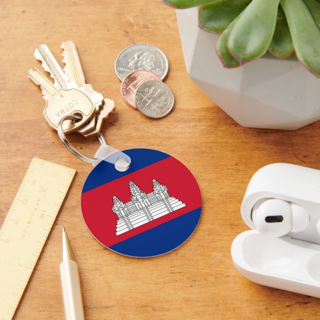 Cambodia flag keychain (Desk)