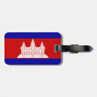 Cambodia Flag Luggage Tag