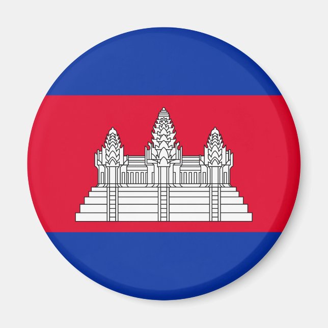Cambodia Flag Magnet (Front)