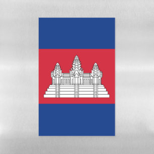 Cambodia flag magnetic dry erase sheet