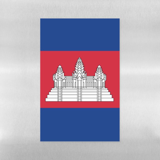 Cambodia flag magnetic dry erase sheet (Vertical)
