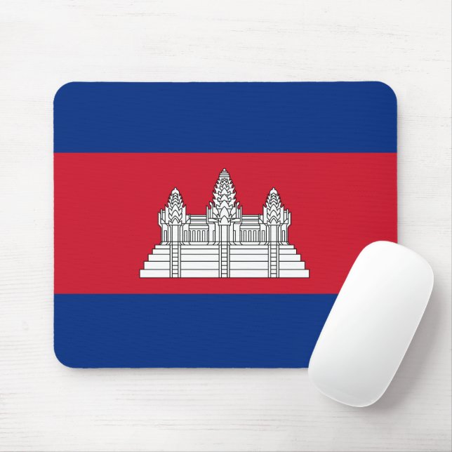 Cambodia flag mouse pad (With Mouse)