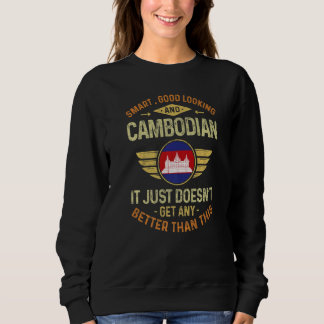 Cambodia Flag Proud Cambodians Men & Women Sweatshirt