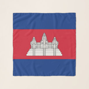 Cambodia flag scarf