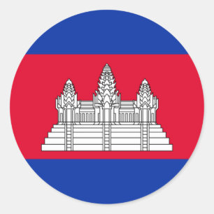 Cambodia flag Sticker