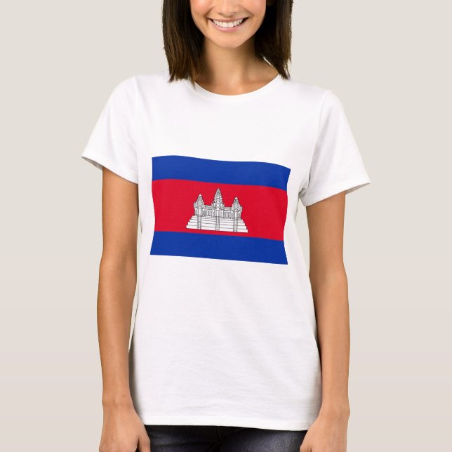 Cambodia Flag T-Shirt (Front)