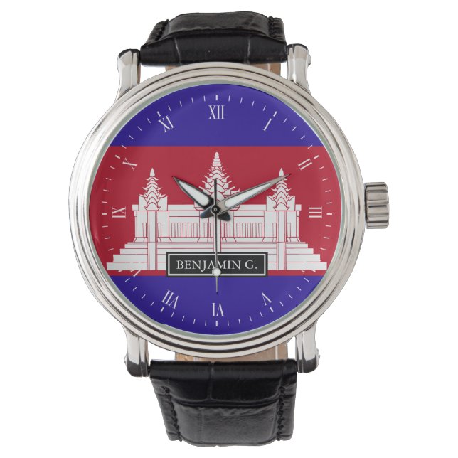 Cambodia Flag Watch (Front)