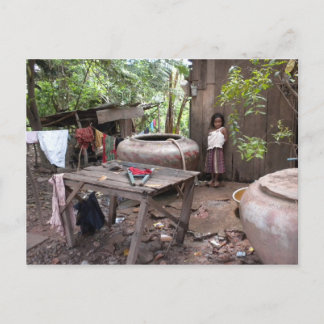 Cambodia Girl Postcard