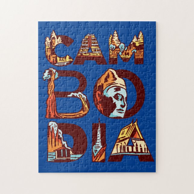 Cambodia Jigsaw Puzzle (Vertical)