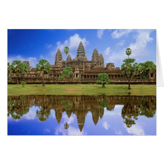 Cambodia, Kampuchea, Angkor Wat temple. Cards (Front Horizontal)