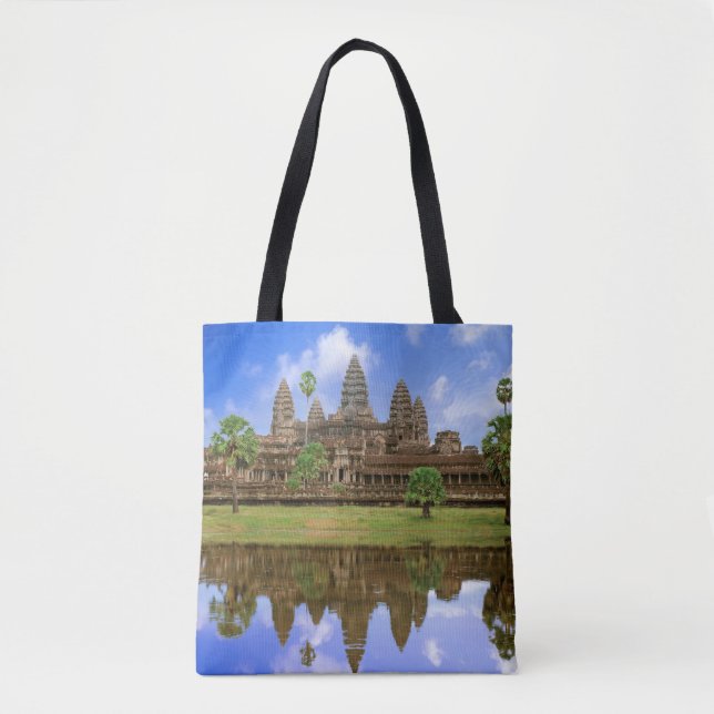 Cambodia, Kampuchea, Angkor Wat temple Tote Bag (Front)