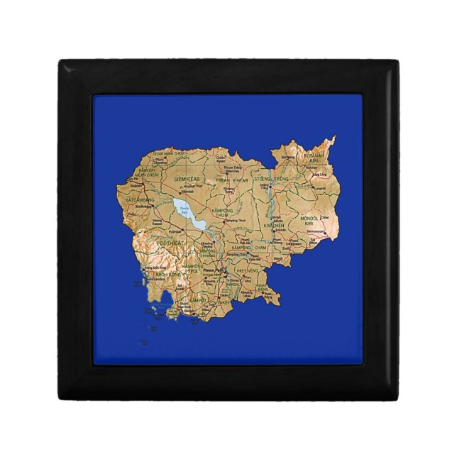 Cambodia Map Gift Box (Front)