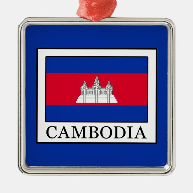 Cambodia Metal Ornament (Front)