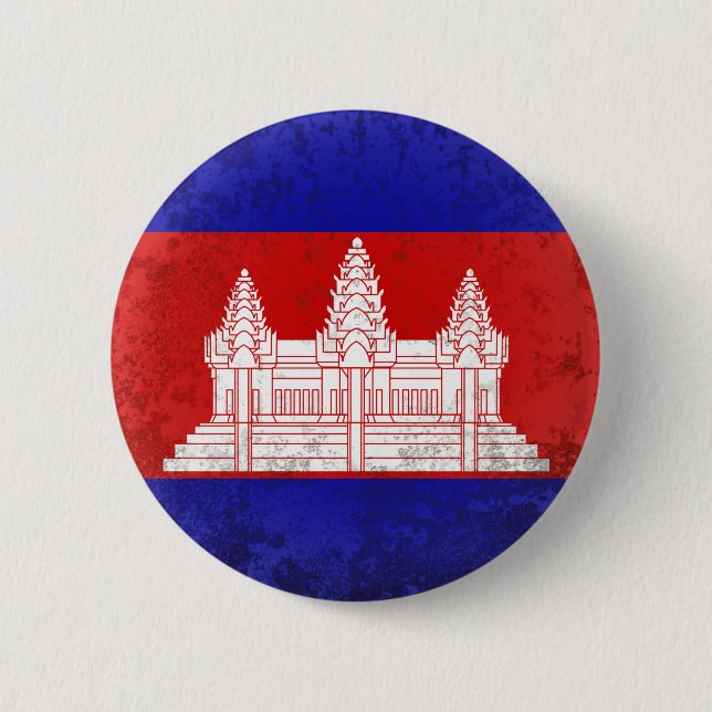 Cambodia Pinback Button (Front)