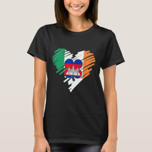Cambodia Proud Cambodian Flag St. Patricks Day Sha T-Shirt