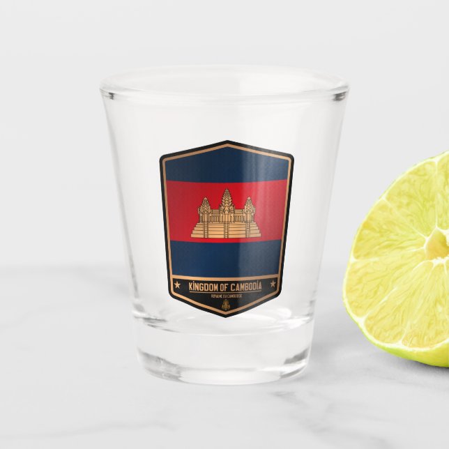 Cambodia Shot Glass (Front)