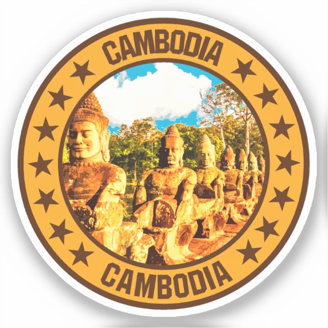 Cambodia                                           sticker (Front)