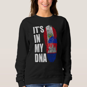Cambodian And Peruvian Mix DNA Flag Heritage Sweatshirt