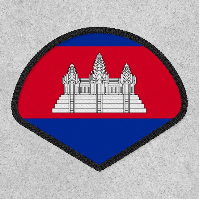 Cambodian Flag, Flag of Cambodia Patch (Front)
