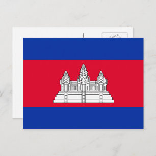 Cambodian Flag, Flag of Cambodia Postcard