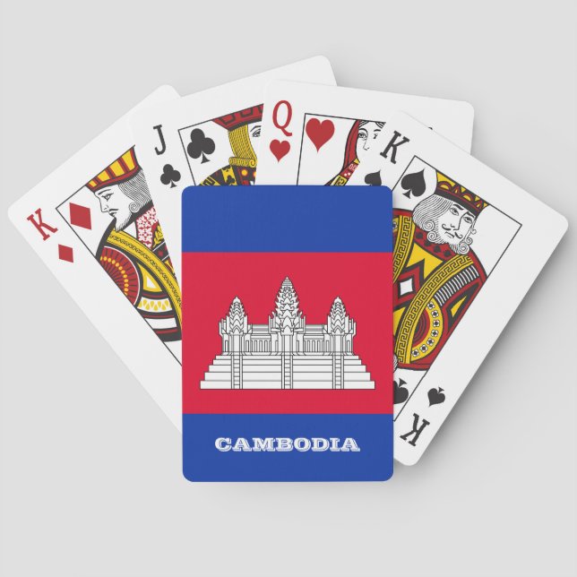 Cambodian Flag Games, Cambodia Playing Cards (Back)
