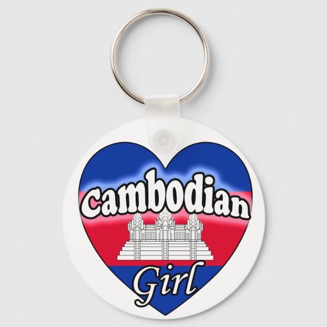 Cambodian Girl Keychain (Front)