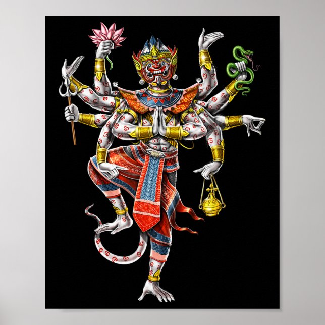 Cambodian Khmer Hanuman Reamker Traditional Dance  Poster (Front)