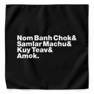 Cambodian / Khmer Street Food Bandana