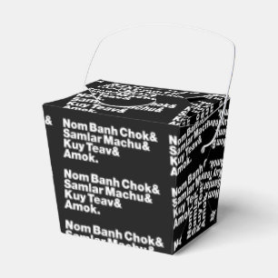 Cambodian / Khmer Street Food Favor Boxes