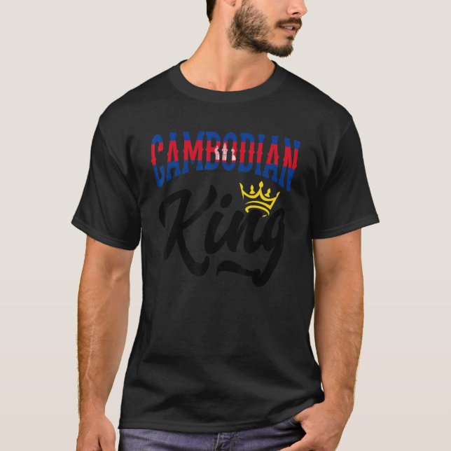 Cambodian King Cambodia Cambodian Cambodia Flag T-Shirt (Front)