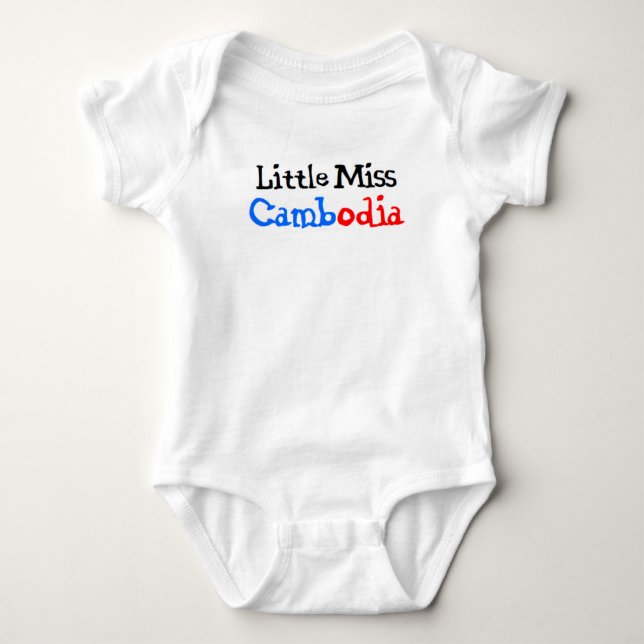 cambodian little miss baby bodysuit (Front)