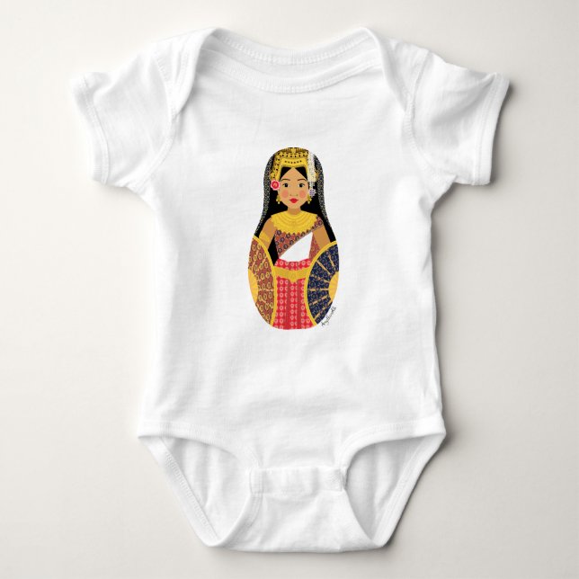 Cambodian Matryoshka Baby Bodysuit (Front)